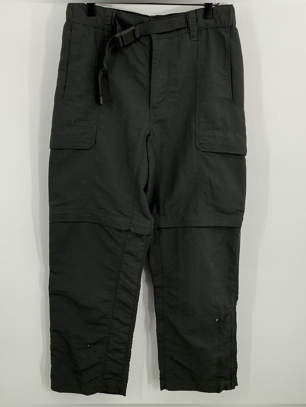 The North Face Mens Cargo Utility Pants Charcoal Gray Nylon Small Short